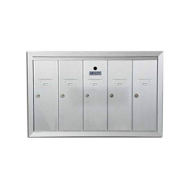 1250-5HA RECESSED VERTICAL 5 DOOR MAILBOX
