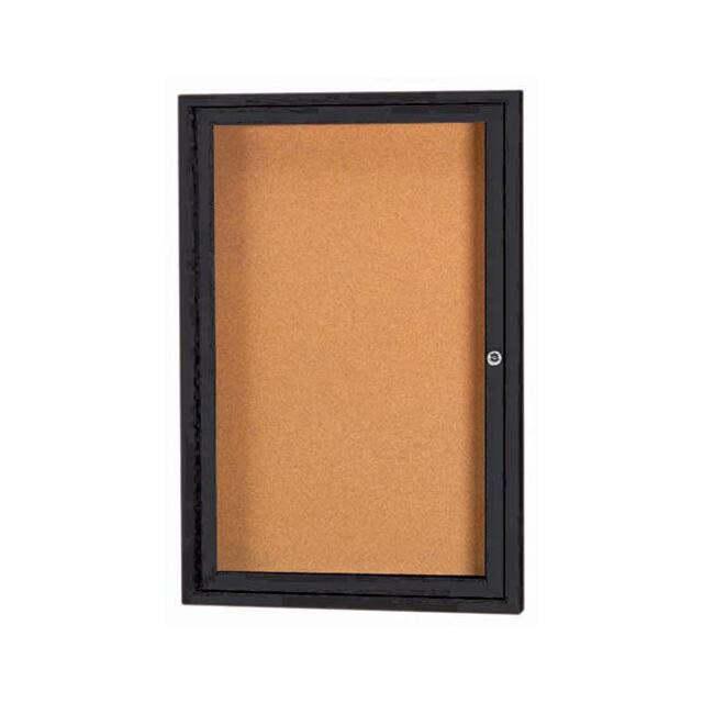 DCC2418RIBK 1 DOOR FRAMED ILLUMINATED ENCLOS