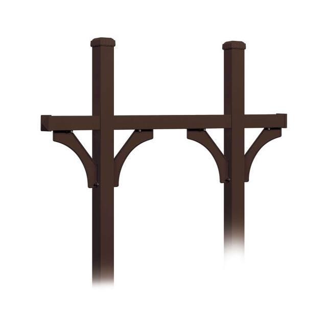 B1887802 DELUXE MAILBOX POST, BRIDGE STYL