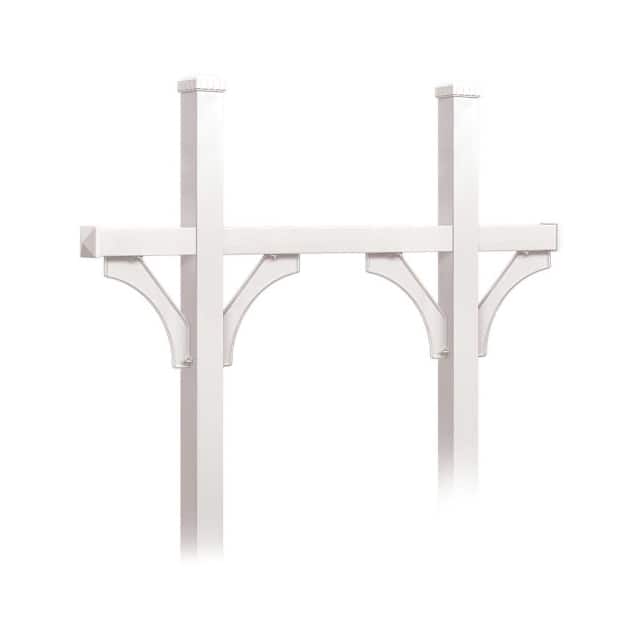 B1887954 DELUXE MAILBOX POST, BRIDGE STYL