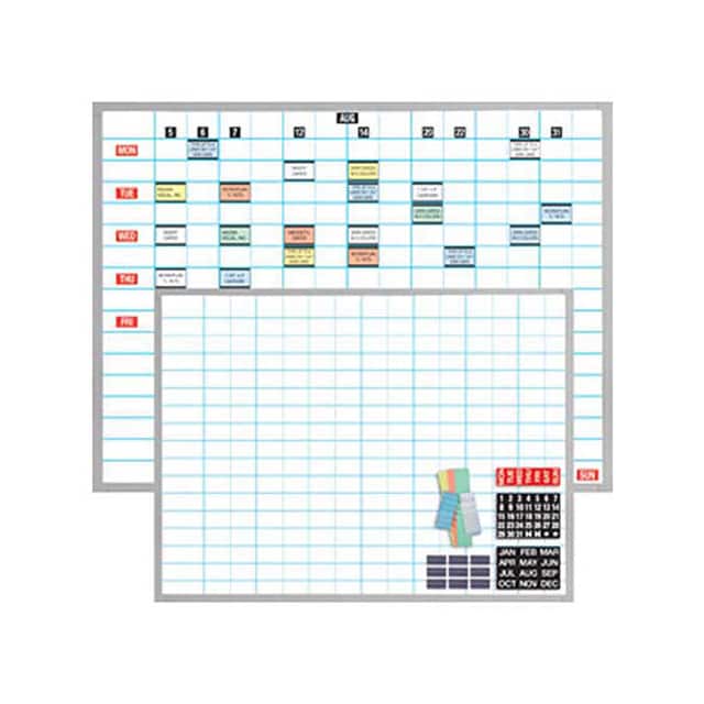 OB-3648B PORCELAINBOARD W/ 1"X2" GRID & M