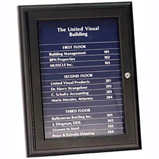 UV10005-SATALU-BLACK 18"W X 24"H MAGNETIC STRIP LETTE