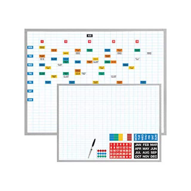 EBK-3648 WHITEBOARD W/1"X2" GRID & MAGNET