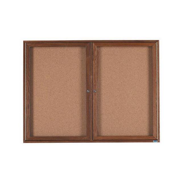 WBC3648R 2 DOOR WALNUT ENCLOSED BULLETIN