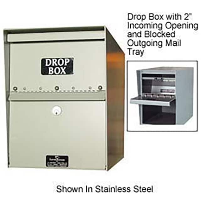 268739WH HEAVY DUTY DROP BOX LOCKER 1" IN