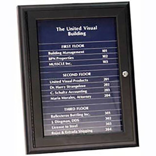 UV10006-SATALU-DRKBLU 36"W X 24"H MAGNETIC STRIP LETTE
