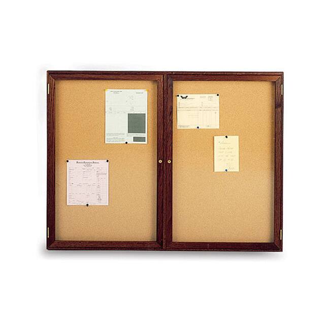PN23648K HARDWOOD FRAME CORK BOARD 48X36"