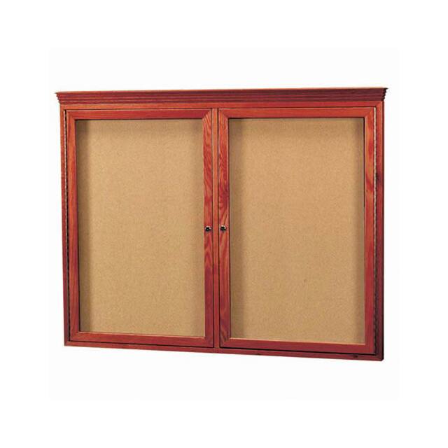 CBC3648RC 2 DOOR RED CHERRY BULLETIN BOARD
