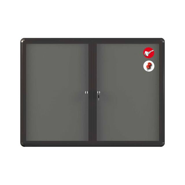 VT640103727 FABRIC ENCLOSED BULLETIN CABINET