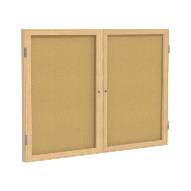 PW23660K 2 DOOR ENCLOSED BULLETIN BOARD,