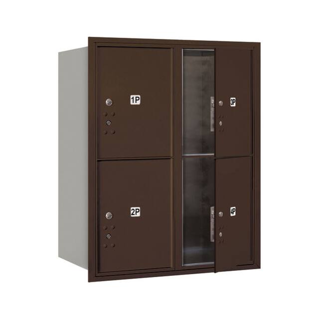 B1406855 4C HORIZONTAL MAILBOX ,PRIVATE