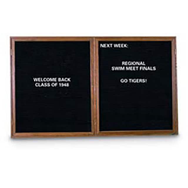 UV26235O-WALNUT-BLACK 42"W X 32"H 2-DOOR INDOOR WOOD E