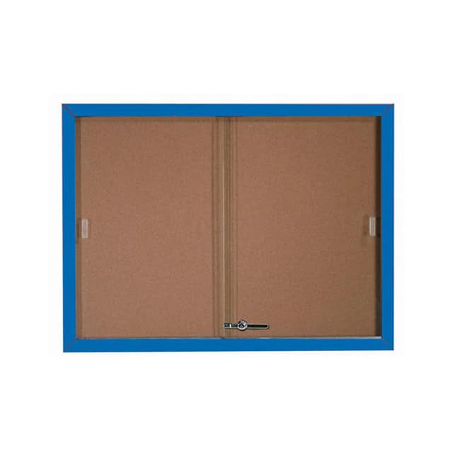 SBC3648B 2 DOOR ALUMINUM FRAMED BULLETIN