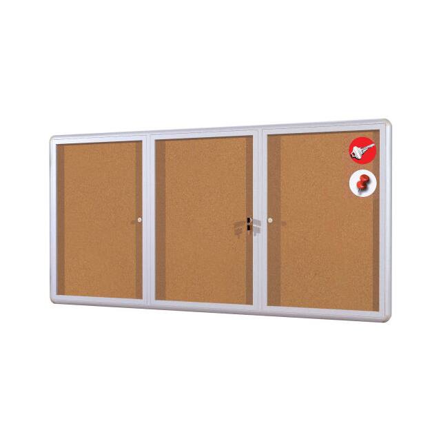 VT1620101230 CORK BULLETIN ENCLOSED CABINET,