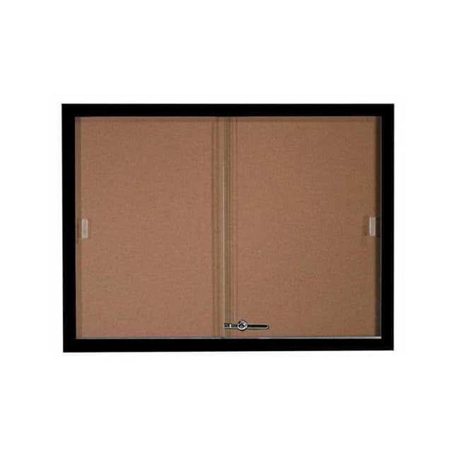 SBC3648BK 2 DOOR ALUMINUM FRAMED BULLETIN