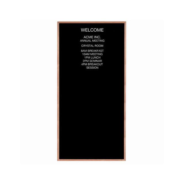 AOFD9648 RED OAK FRAMED LETTER BOARD MESS