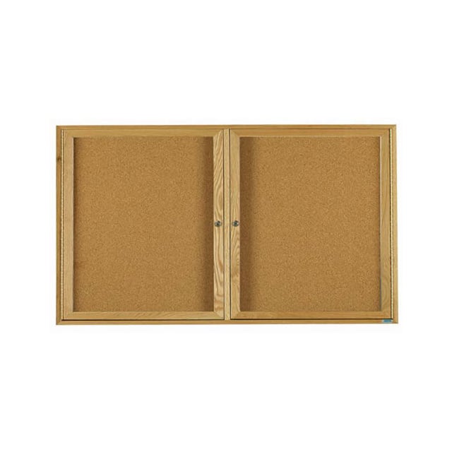OBC3672R 2 DOOR OAK ENCLOSED BULLETIN BOA