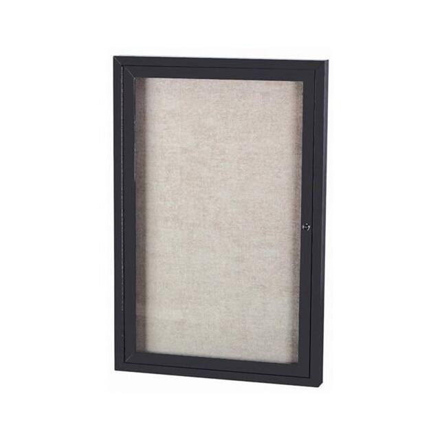 ODCC4836RIBK 1 DOOR ALUM FRAMED ILLUM ENCLOSE