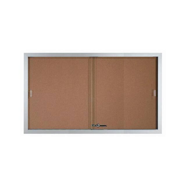SBC3660 2 DOOR ALUMINUM FRAMED BULLETIN