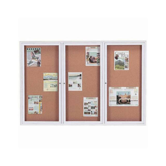 DCC4872-3R 3 DOOR FRAMED ENCLOSED BULLETIN
