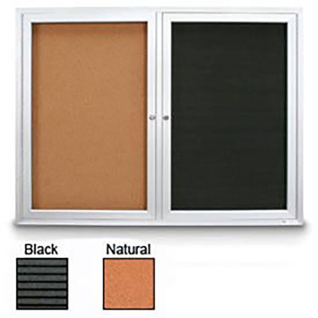 UVCB4836OD-LICORI-CORK 48"W X 36"H OUTDOOR COMBO BOARD