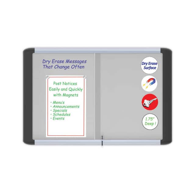 VT640109630 MAGNETIC DRY ERASE ENCLOSED BOAR