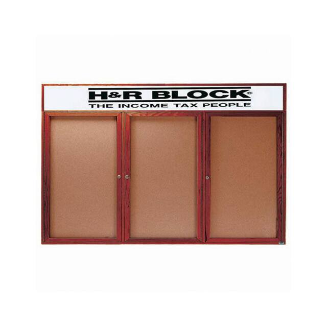 CBC3672-3RH 3 DOOR CHERRY ENCLOSED BULLETIN