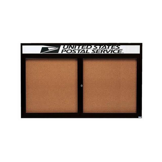 DCC3660RHBK 2 DOOR ALUMINUM FRAMED BULLETIN