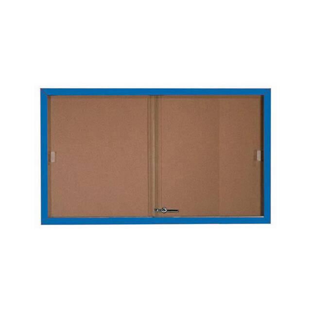 SBC3660B 2 DOOR ALUMINUM FRAMED BULLETIN