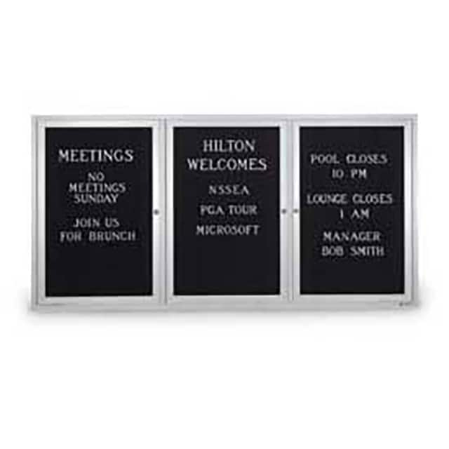 UV1163D THREE-DOOR OUTDOOR LETTER BOARD,