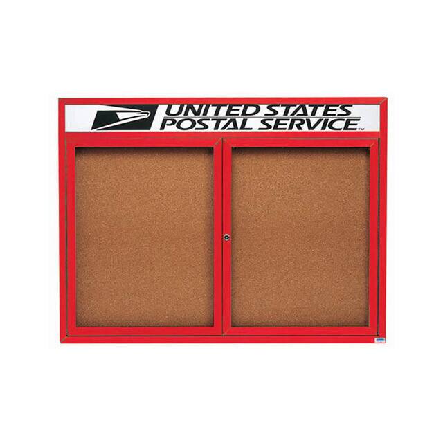 DCC3648RHIR 2 DOOR ALUM FRAMED BULLETIN BOAR