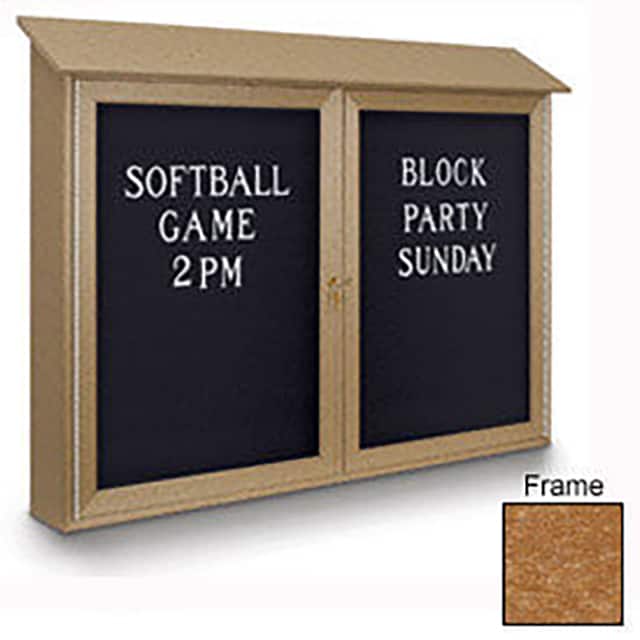 UVDD4530LB-CEDAR 45"W X 30"HLETTER BOARD DOUBLE D