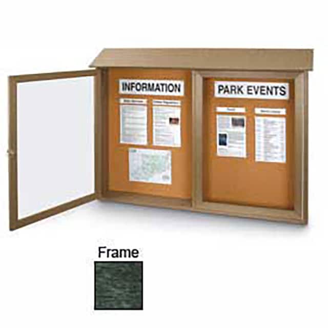 UVDD4530-GN DOUBLE-DOOR OUTDOOR MESSAGE CENT