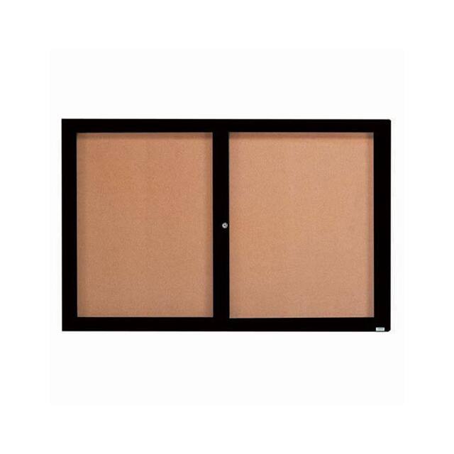 DCC4872RBK 2 DOOR FRAMED ENCLOSED BULLETIN