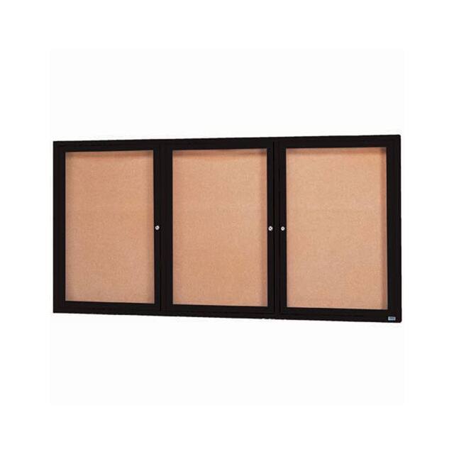 DCC4896-3RBK 3 DOOR FRAMED ENCLOSED BULLETIN