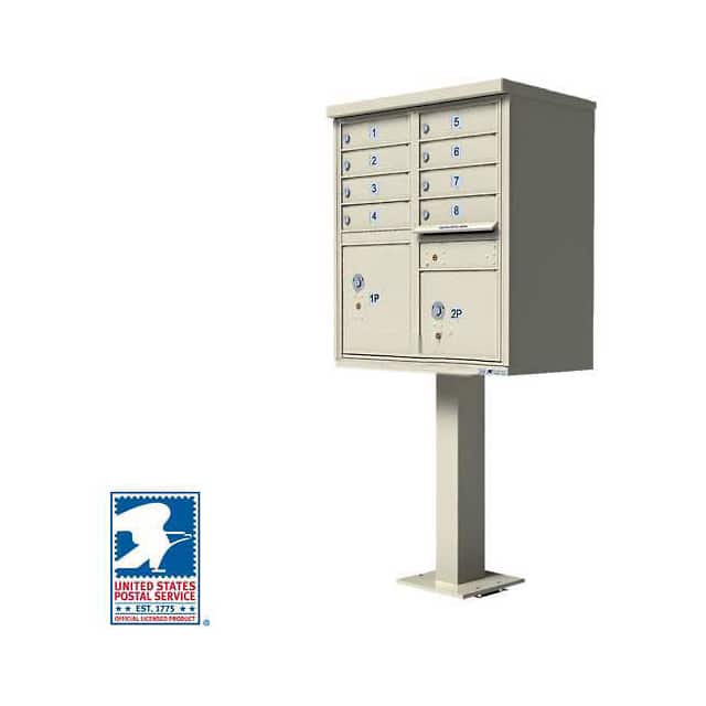 1570-8SDAF VITAL CBU, 8 MAILBOXES, 2 PARCEL