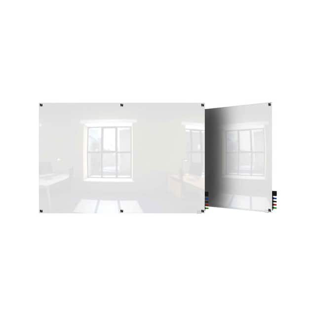 HMYSM48WH HARMONY MAGNETIC GLASS BOARD W/S