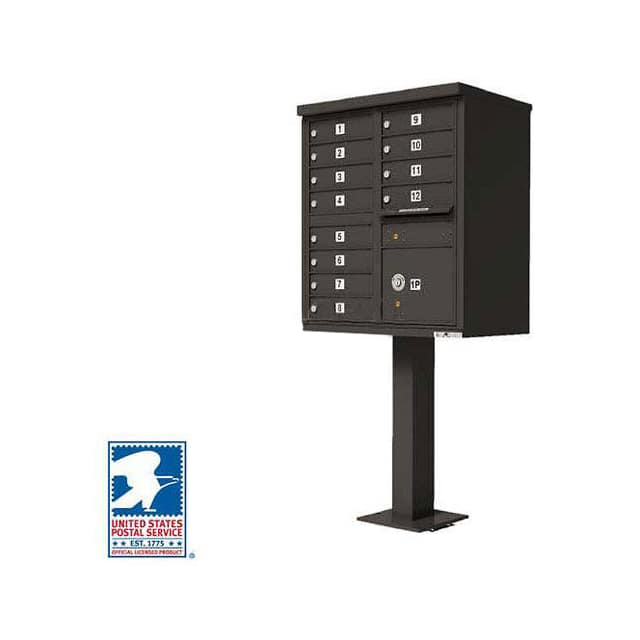 1570-12DBAF VITAL CBU, 12 MAILBOXES, 1 PARCE