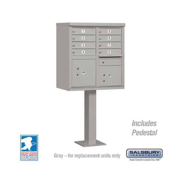 3308GRY-U CBU, 8 A SIZE DOORS, TYPE I