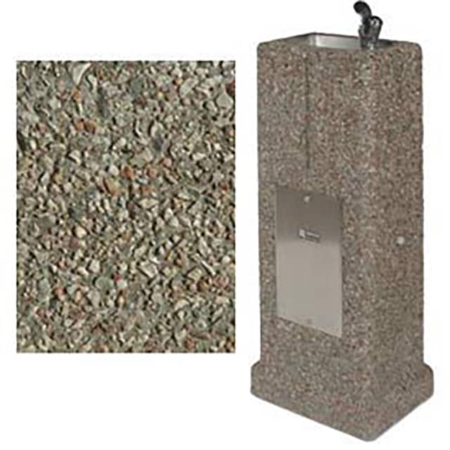 DF-38-GRAY CONCRETE OUTDOOR DRINKING FOUNTA