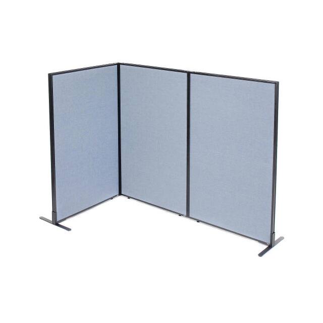 695050BL 36-1/4"W X 60"H FREESTANDING 3-P