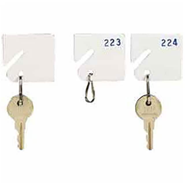 B383331 MMF SLOTTED RACK KEY TAGS W/SNAP
