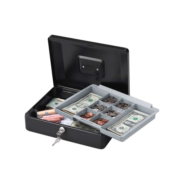 B1496086 CASH SAFE, KEY LOCK, 11-13/16"W