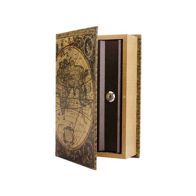 CB12480 ANTIQUE MAP DIVERSION BOOK LOCK