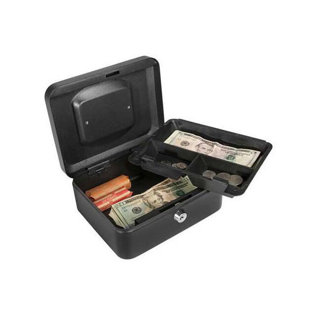 CB11830 CASH BOX W/KEYED LOCK 8"X6-5/16"