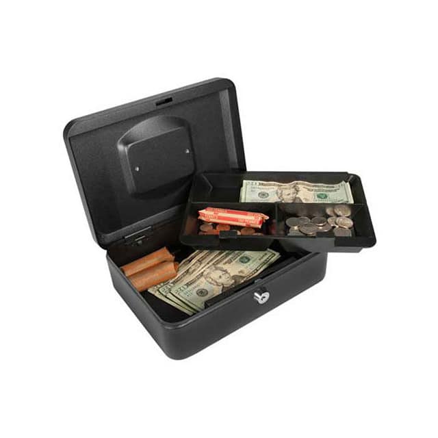 CB11832 CASH BOX W/KEYED LOCK 10"X7-1/8"