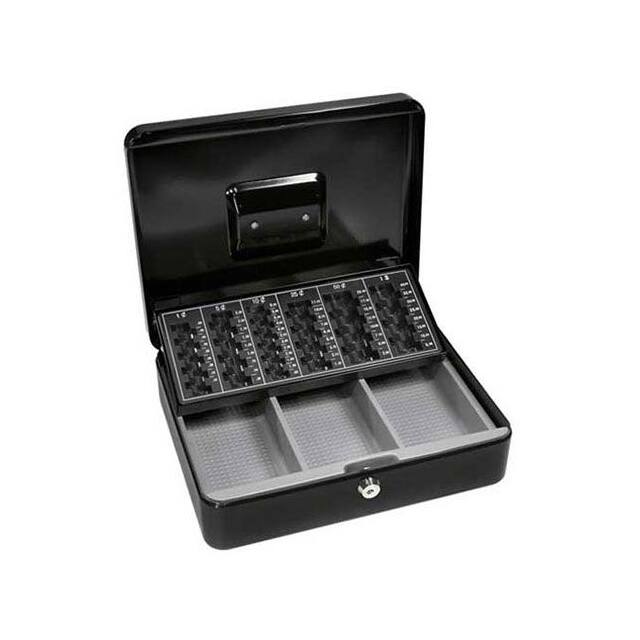 CB11790 CASH BOX W/TRAY W/KEYED LOCK 12"