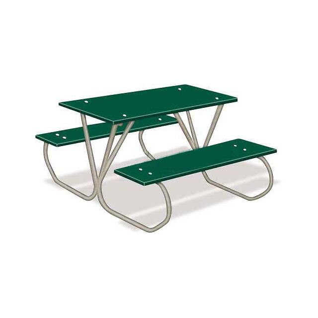 357 3' PRESCHOOL TABLE W/GALVANIZED