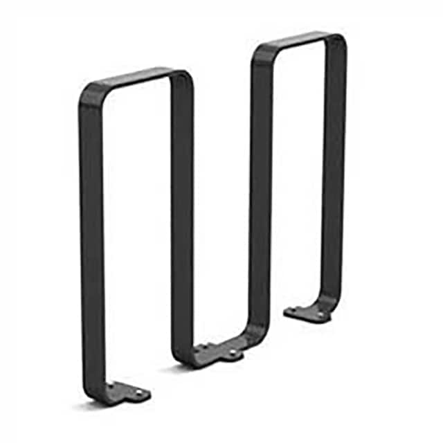 2080-BLACK LINGUINI STEEL BIKE RACK, 5 BIKE