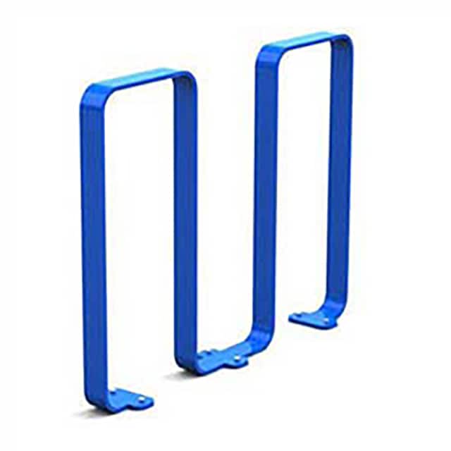 2080-BLUE LINGUINI STEEL BIKE RACK, 5 BIKE